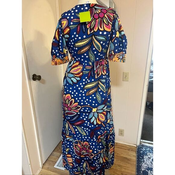 NWT Tabitha Brown/Target Floral/Polka Dot Midi Dress 0 - Picture 5 of 7